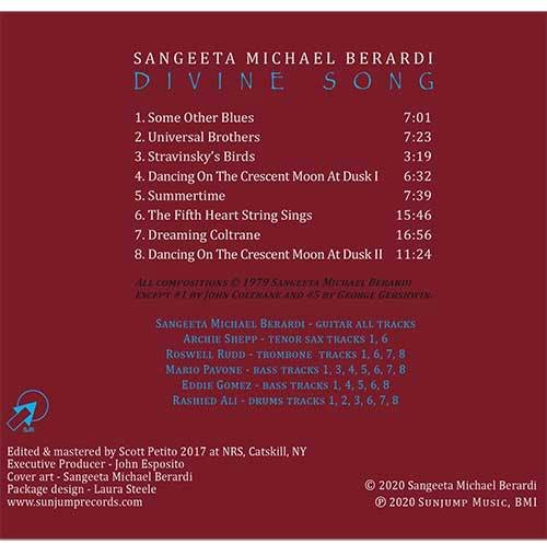 Divine Song CD Back