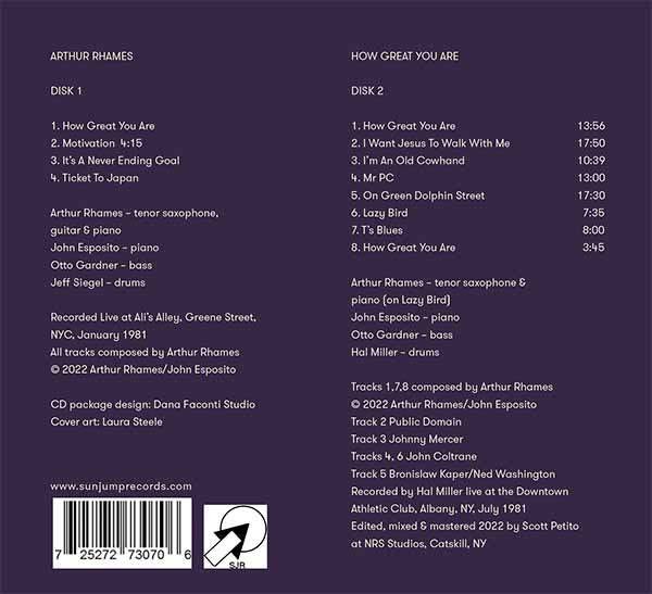 HOW GREAT YOU ARE CD Back